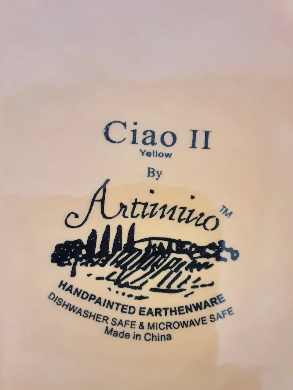 CIAO II By Artimino Italy Earthenware Salad Plates - Set of 3 - Vtg